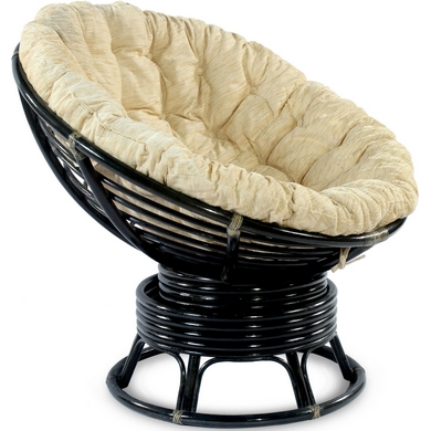 Кресло-качалка вращающееся Papasan 23-01B (венге)