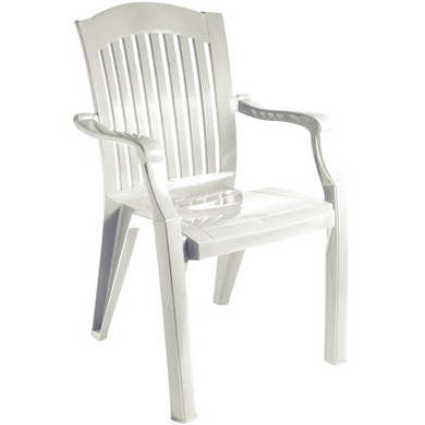 Кресло из пластика N7 Премиум-1, цвет: белый