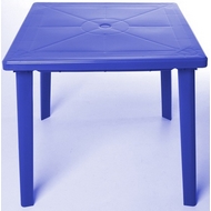 Стол из пластика квадратный, цвет: синий