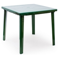 Стол из пластика квадратный, цвет: темно-зеленый
