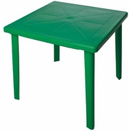Стол из пластика квадратный, цвет: зеленый