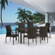 Набор мебели Рим T256A-Y379A-W53 Brown 6Pcs (стол и 6 кресел)