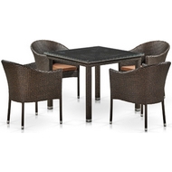 Комплект мебели Рикон (T257A-Y350A-W53 4PCS Brown)