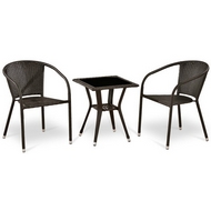 Набор мебели Грас T25A-Y137C-W53 Brown 2Pcs (стол и 2 кресла)