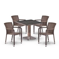 Комплект мебели Барвин T-503SG/A2001G (стол + 4 кресла)