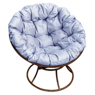 Кресло Папасан  (металл коричневый с серой подушкой)