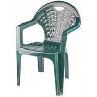 Кресло пластиковое Флинт темно-зеленое