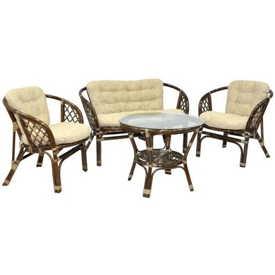 Комплект мебели Багама 03-10 (тёмно-коричневый)