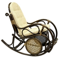 Кресло-качалка 05-10 (тёмно-коричневое)