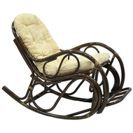 Кресло-качалка 05-17 (тёмно-коричневое)