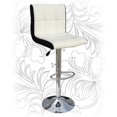 Барный стул 5006, цвет: бело-черный