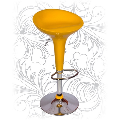 Барный стул 1004 Bomba (Бомба), цвет: желтый