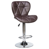 Барный стул 5022 с мягкой спинкой, цвет: коричневый