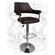 Барный стул 5019 с подлокотниками, цвет: коричневый