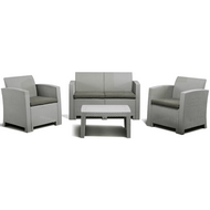 Комплект мебели Life 4 (светло-серый, серо-бежевый)