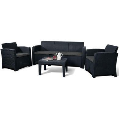 Комплект мебели Life 5 (тёмно-серый, тёмно-серый)