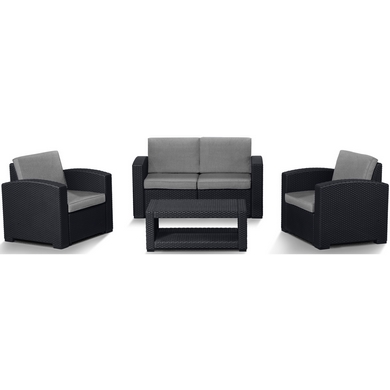 Комплект мебели Lux 4 (тёмно-серый, светло-серый)