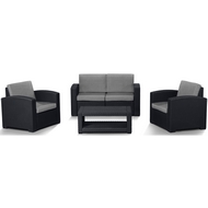 Комплект мебели Lux 4 (тёмно-серый, светло-серый)