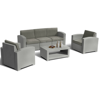 Комплект мебели Lux 5 (светло-серый, серо-бежевый)