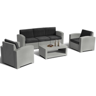 Комплект мебели Lux 5 (светло-серый, тёмно-серый)