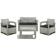 Комплект мебели Soft 4 (светло-серый, тёмно-серый)