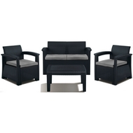 Комплект мебели Soft 4 (тёмно-серый, светло-серый)