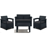 Комплект мебели Soft 4 (тёмно-серый, тёмно-серый)