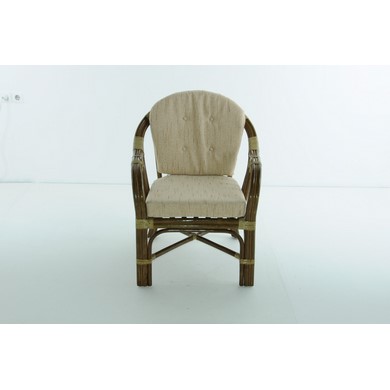 Кресло для дачного набора 01-28B натуральный ротанг, олива