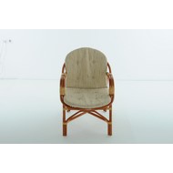 Кресло для дачного набора 02-04B натуральный ротанг, коньяк
