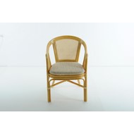Кресло для дачного набора 02-06B натуральный ротанг, мед