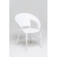 Кресло GG-04-06 дачное белое (техноротанг)