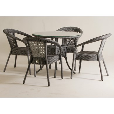 Комплект садовой мебели Деко 4 (серый)